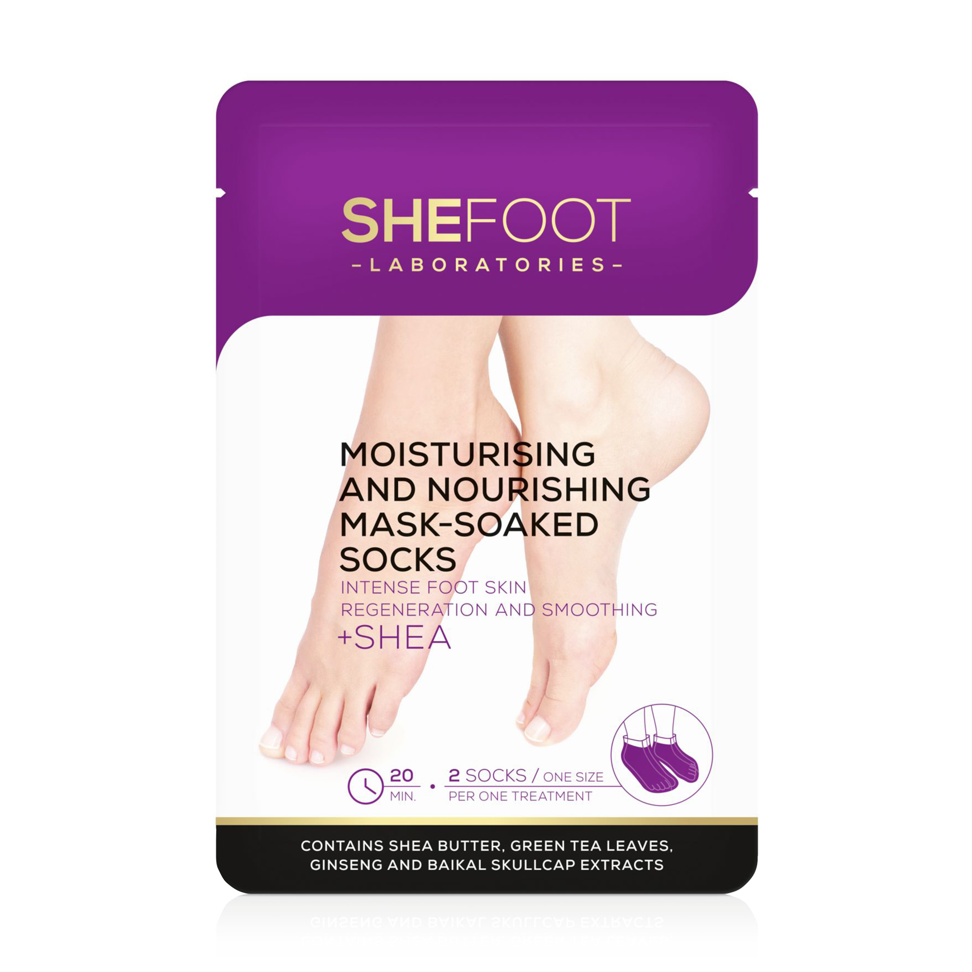 Уцінка! Маска-шкарпетки для ніг SheFoot Regenerating Foot Mask, 1 пара